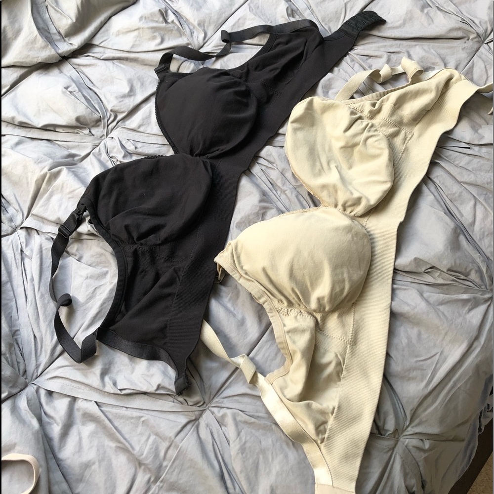 Two nursing bras